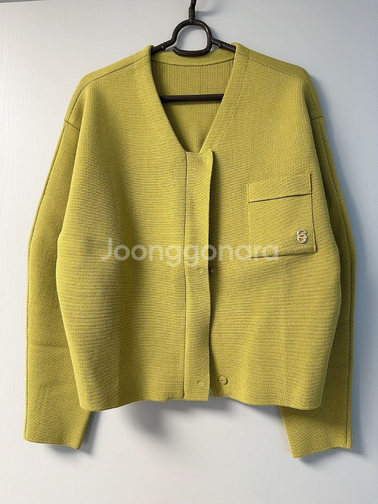 (ceeci) 씨에씨 노르딕 니트 가디건 올리브 자켓--1