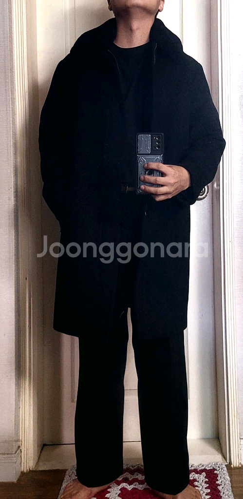 (하나 더 공짜)남성 퍼 코트 / 스파오 / 95--1