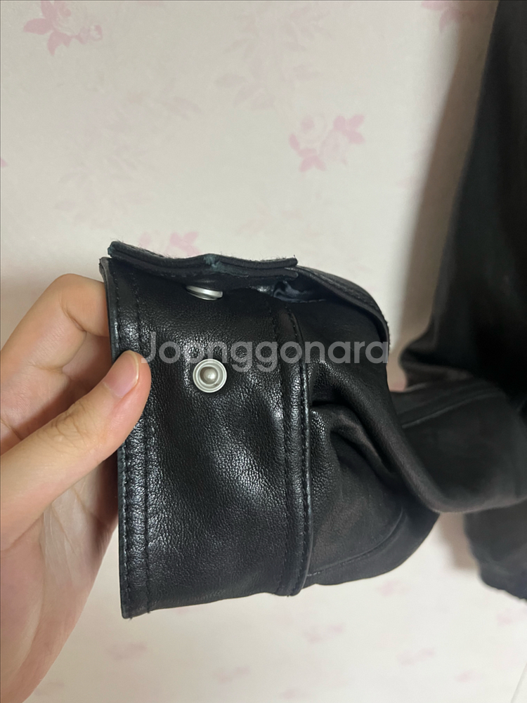 던스트 리얼레더 램스킨 블루종 가죽자켓--7