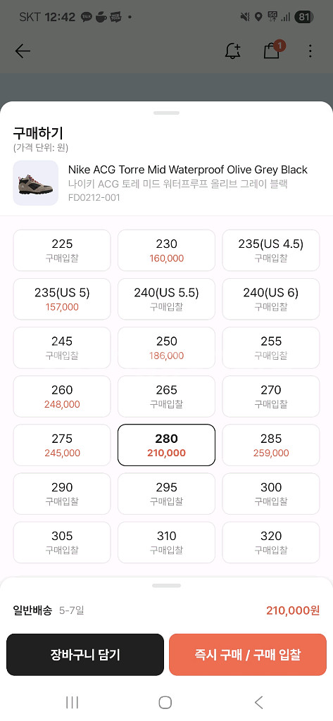 나이키ACG 토레미드 280--9