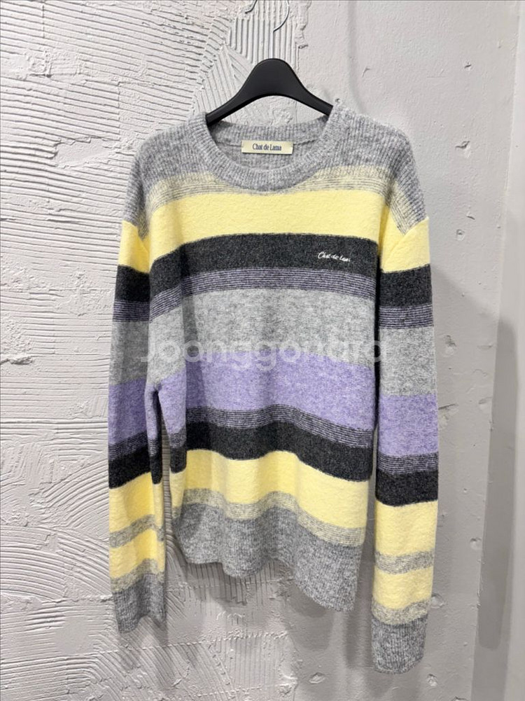 샤드라마 니트 / 리플레인 베이지 얇은 니트 베스트--1