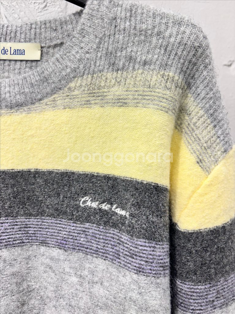 샤드라마 니트 / 리플레인 베이지 얇은 니트 베스트--3