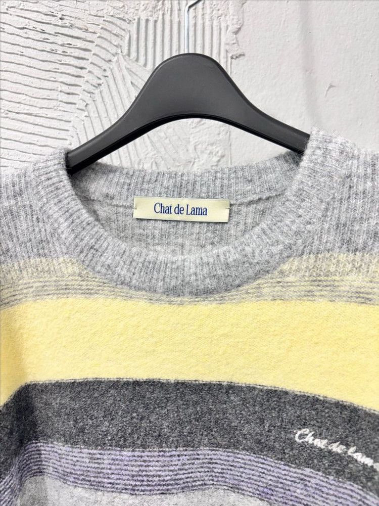 샤드라마 니트 / 리플레인 베이지 얇은 니트 베스트--2