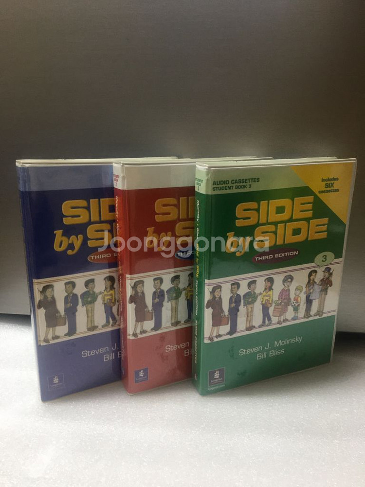 side by side 1,2,3 오디오 테이프 세트--0