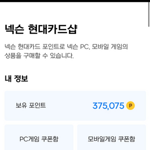 넥슨 포인트 넥슨 캐시 375천 => 34만