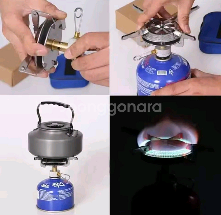 캠핑 스텐 코펠 8종세트(2인세트)- 새상품--3