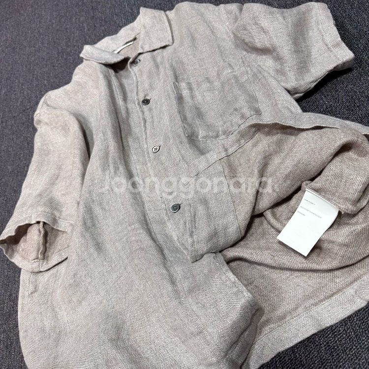 아워레가시 린넨 BOX 셔츠--8