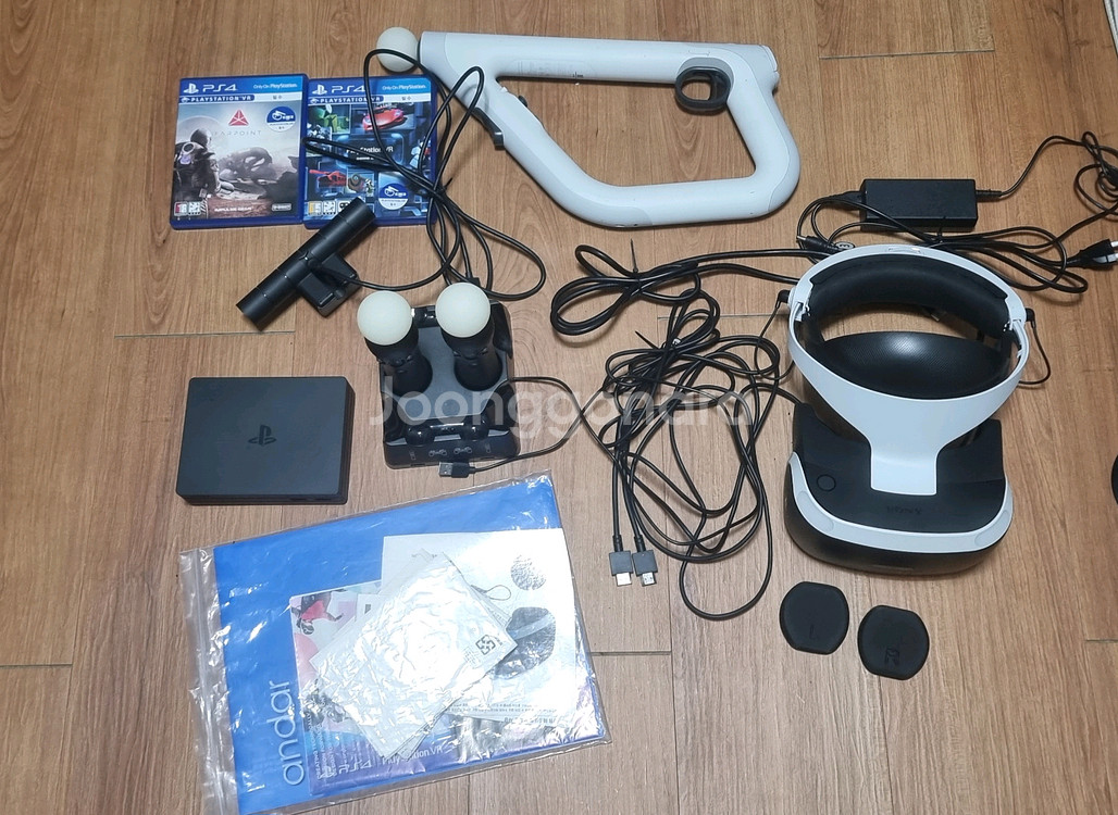 PSVR (PS4,PS5용) 세트3번 및 추가 구성품--0