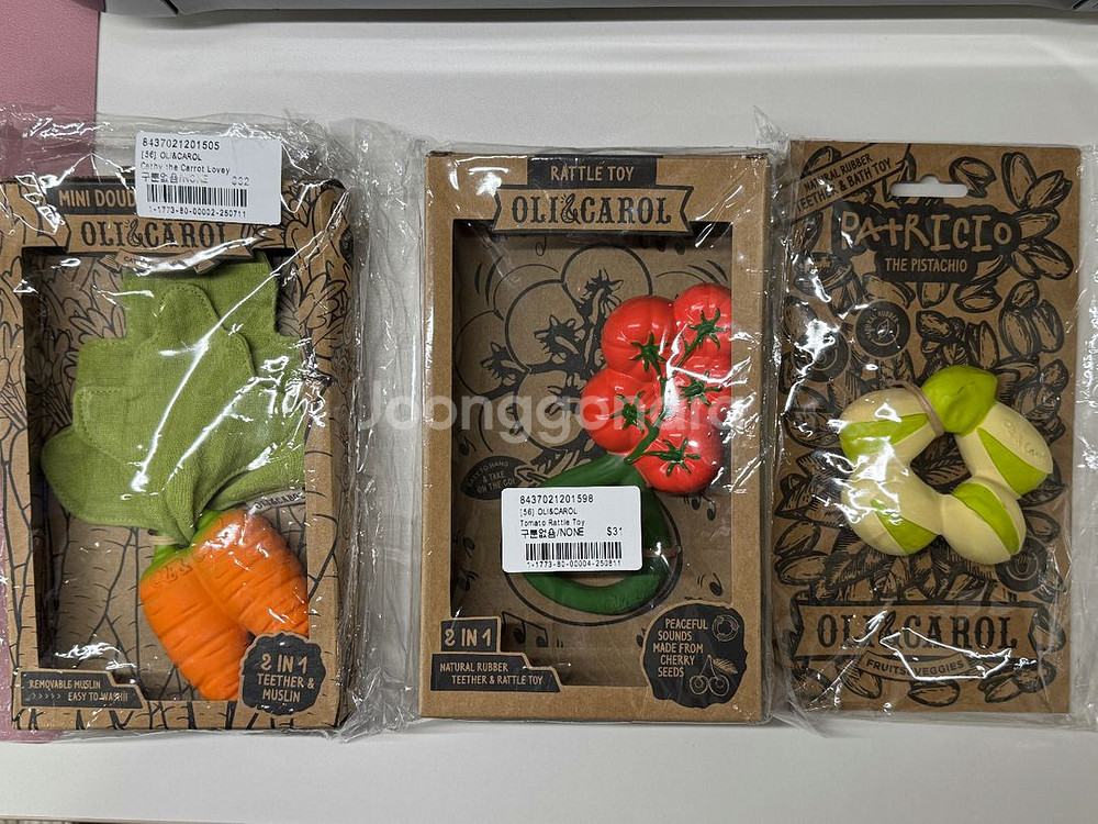 올리앤캐롤 치발기 3개 일괄--0