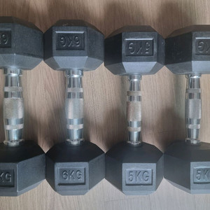 육각 아령 6kg 5kg 세트 덤벨