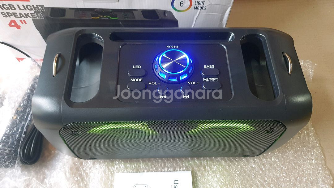 더블 포터블 블루투스 스피커 HY-3326--4