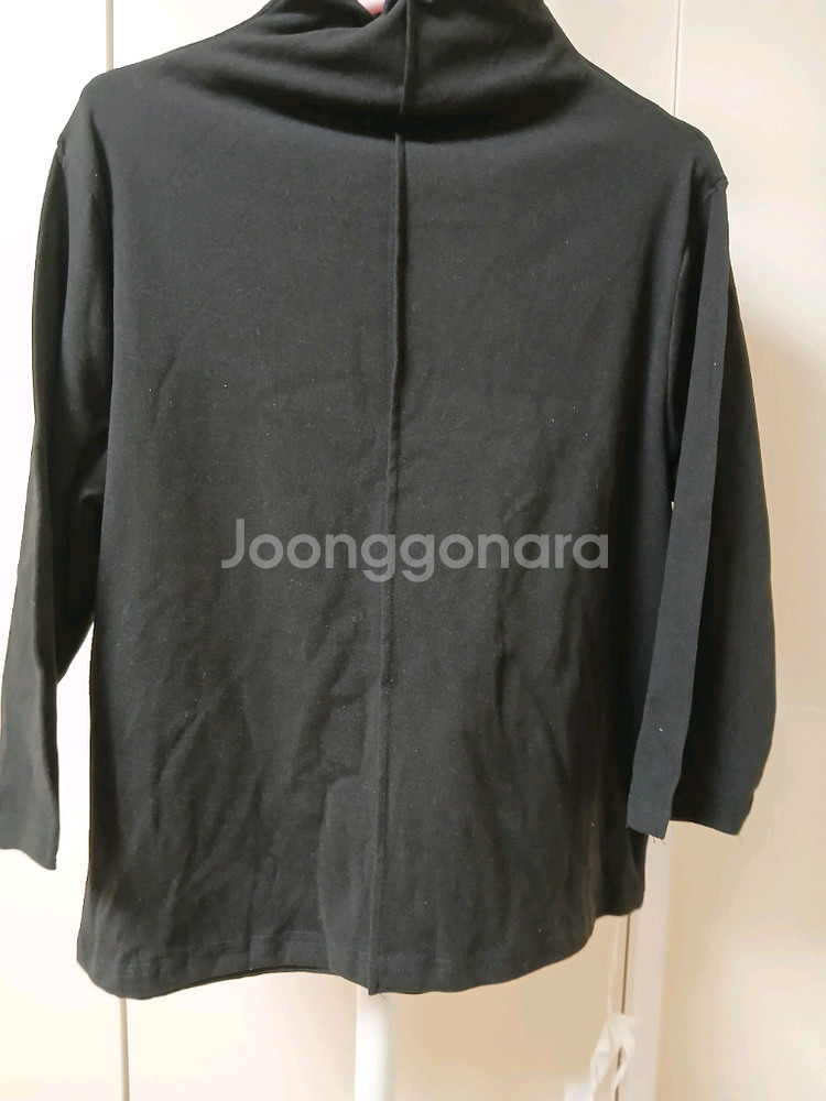 블랙 목폴라 상의 L 사이즈--0