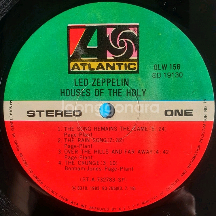 LED ZEPPELIN HOUSES OF THE LP--3