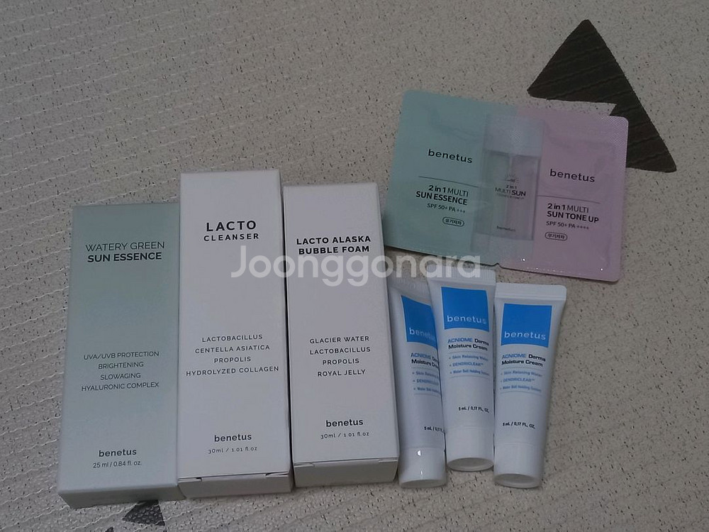 베네투스 락토 클렌저+버블폼+썬 에센스+샘플4개--0