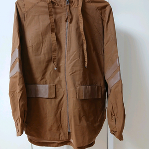 갈색 후드 자켓