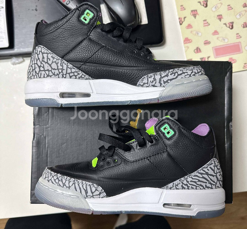 [GS. 235] 조던3 일렉트릭 그린--0