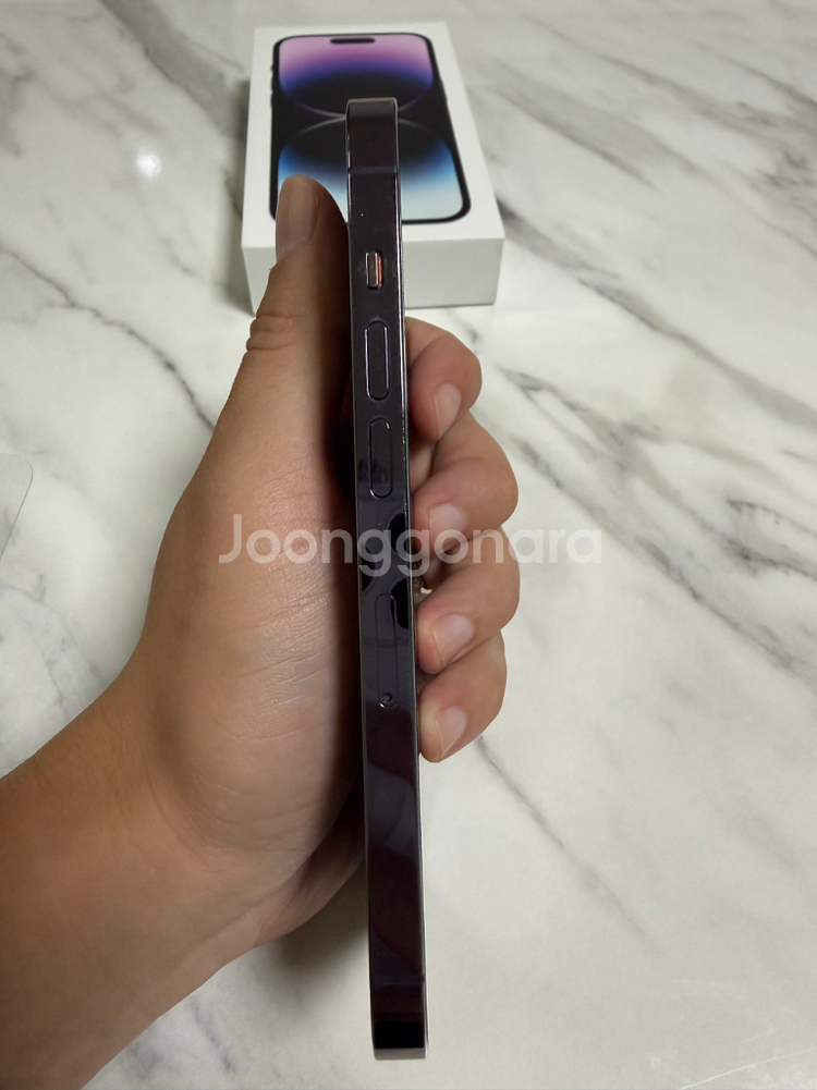(배터리 신품)아이폰14프로 256G 딥퍼플--4