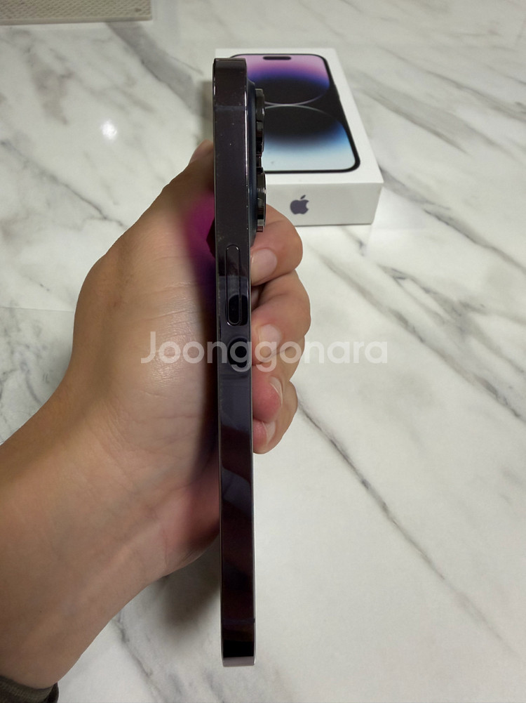 (배터리 신품)아이폰14프로 256G 딥퍼플--3