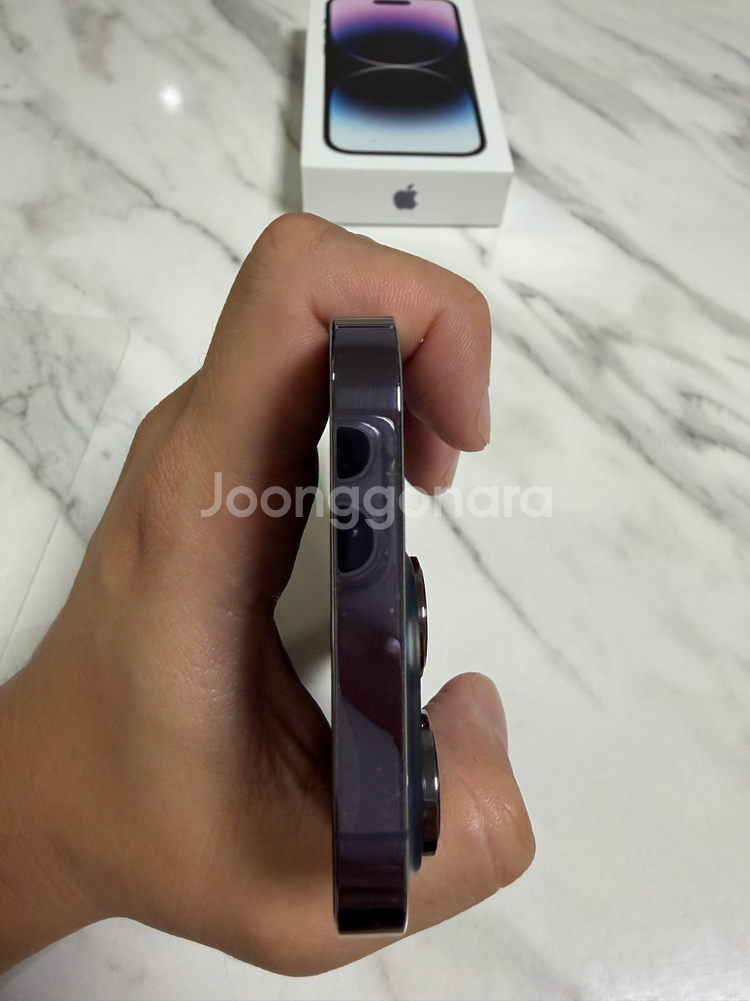 (배터리 신품)아이폰14프로 256G 딥퍼플--2