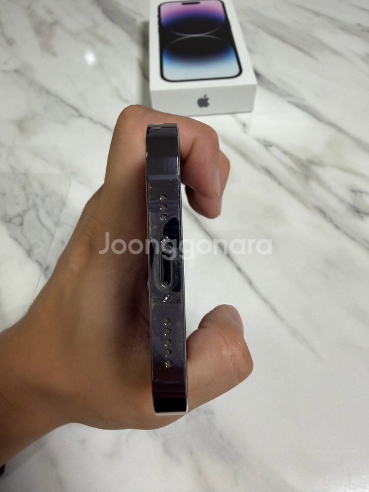 (배터리 신품)아이폰14프로 256G 딥퍼플--8
