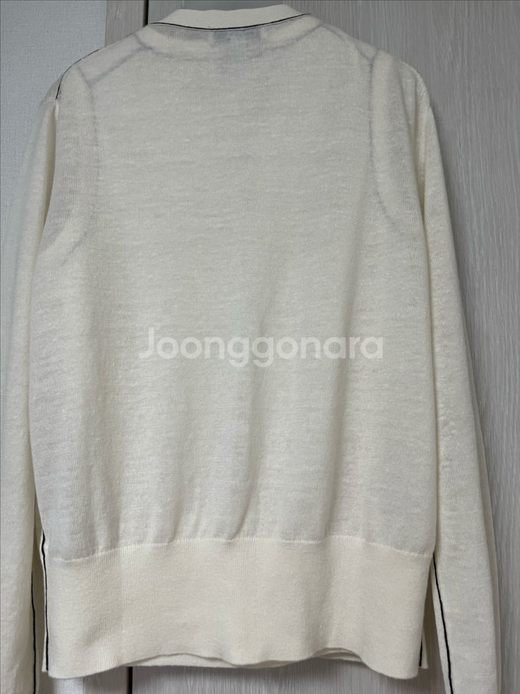 COS 메리노울 린넨 가디건--5