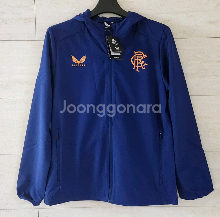 L/레인저스 후드 집업 자켓 풀집 바람막이 축구--1