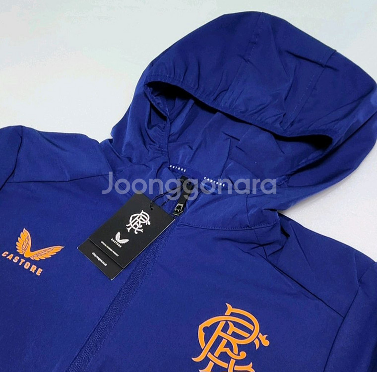 L/레인저스 후드 집업 자켓 풀집 바람막이 축구--3