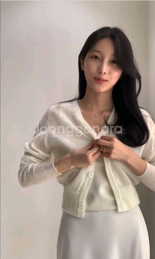 시에 멜리 모헤어 가디건--0