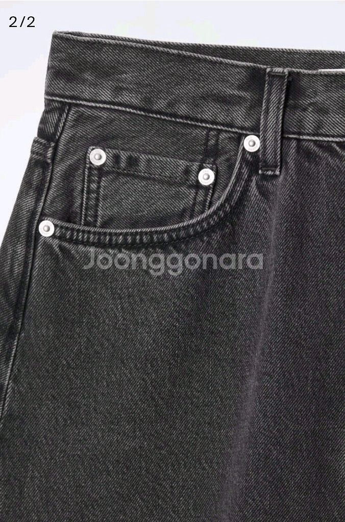 코스 cos 에이라인 데님 미디 스커트--3