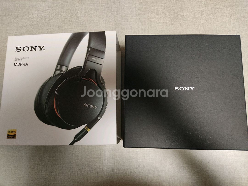 소니 SONY MDR-1A 헤드폰 풀박셋--0