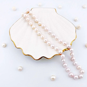 아코야 진주 매듭 목걸이 7mm