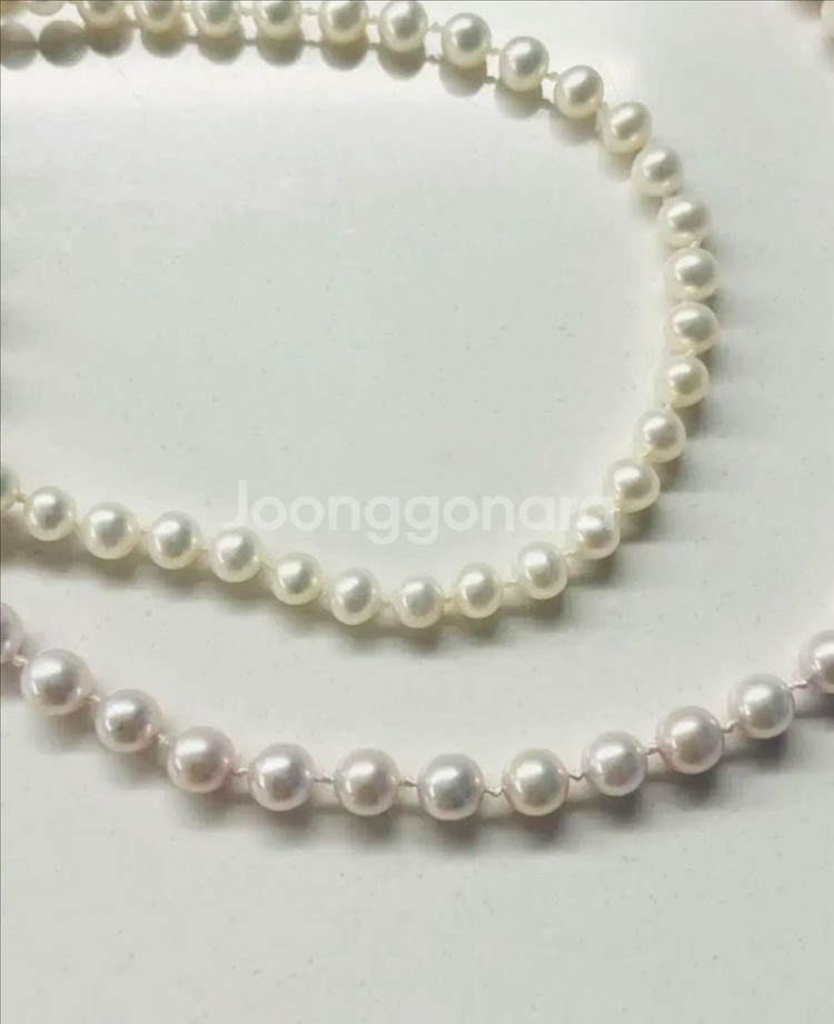 아코야 진주 매듭 목걸이 7mm--1