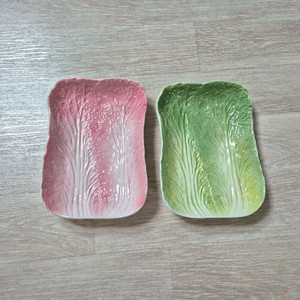 배추모양 그릇 2p (미사용)