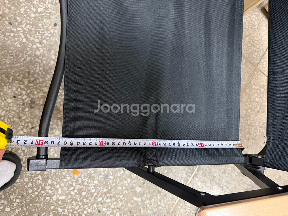 아오란 접이식 캠핑 의자 블랙 새상품--4