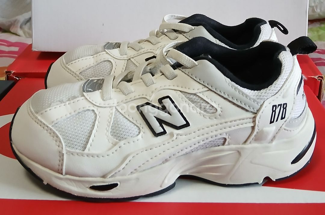 뉴발란스키즈 878화이트 185운동화--2