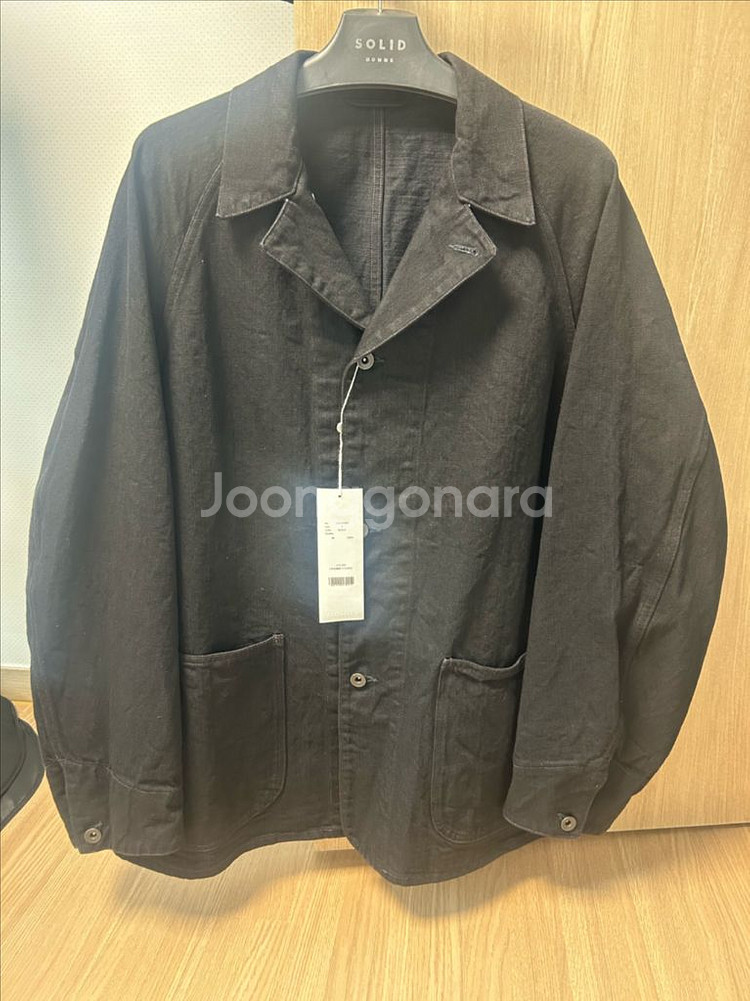 25AW comoli 코모리 데님 워크 자켓 블랙--0