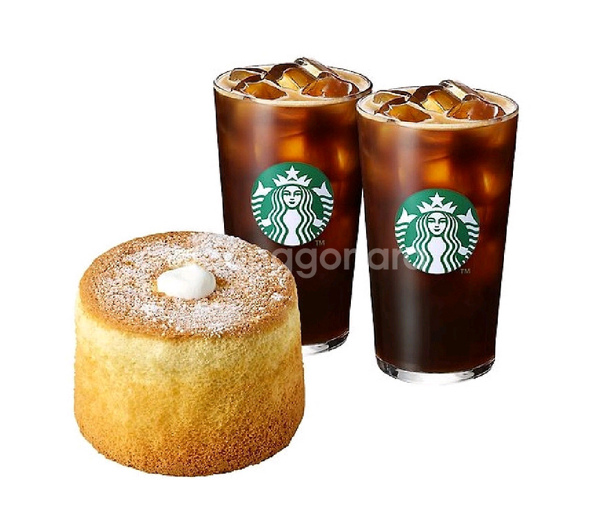 스타벅스 부드러운디저트(아메리카노2잔+생크림카스테라)--0