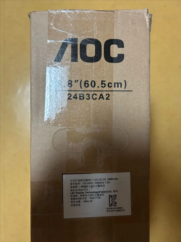 알파스캔 AOC 24B3C 보더리스 USB-C PD65 이미지
