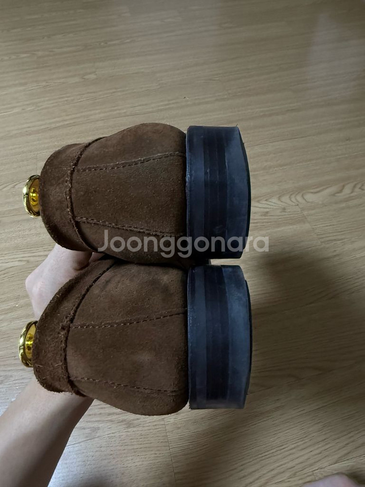 버윅 9628 브라운 스웨이드 로퍼 UK7--1