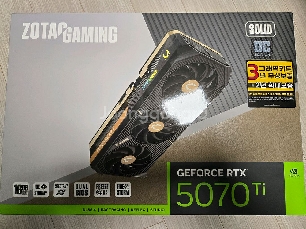 조텍 5070ti solid oc 팝니다.--0