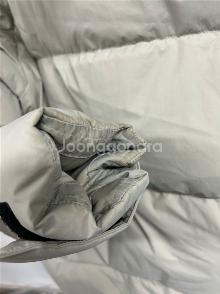 아디다스 퍼프 다운 패딩 자켓 L 베이지--2