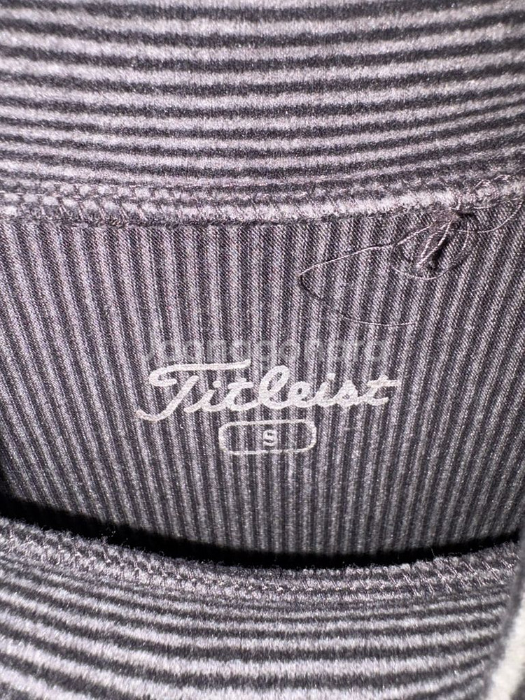 정품 타이틀리스트 스트라이프 반목니트티--2