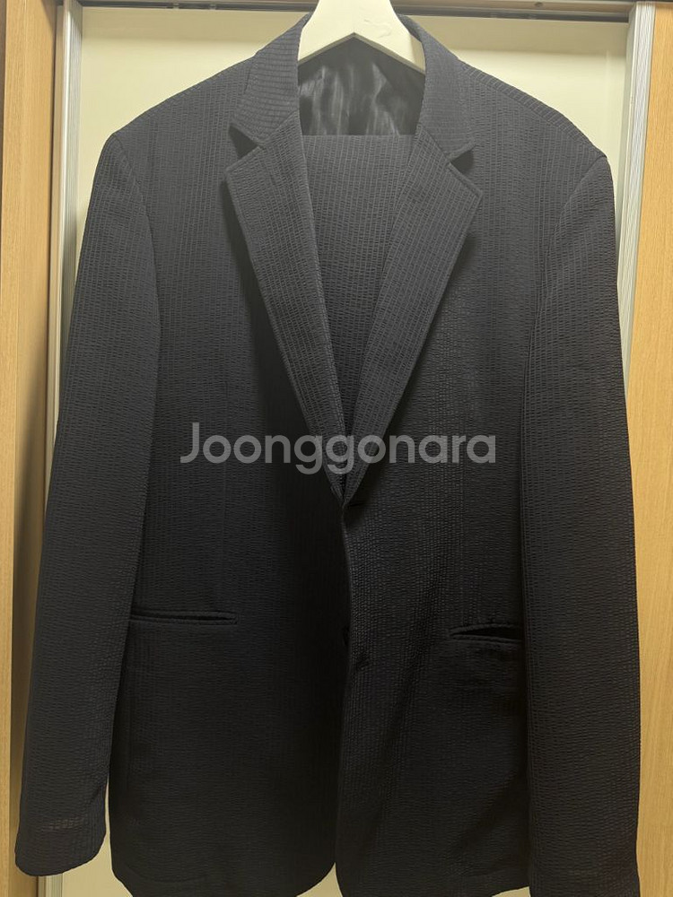 지오투 정장 자켓 바지 세트(다크네이비)XL--0