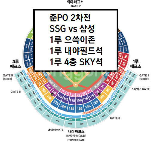 [준플레이오프 2차전] SSG 삼성 1루 으쓱이존 등--0