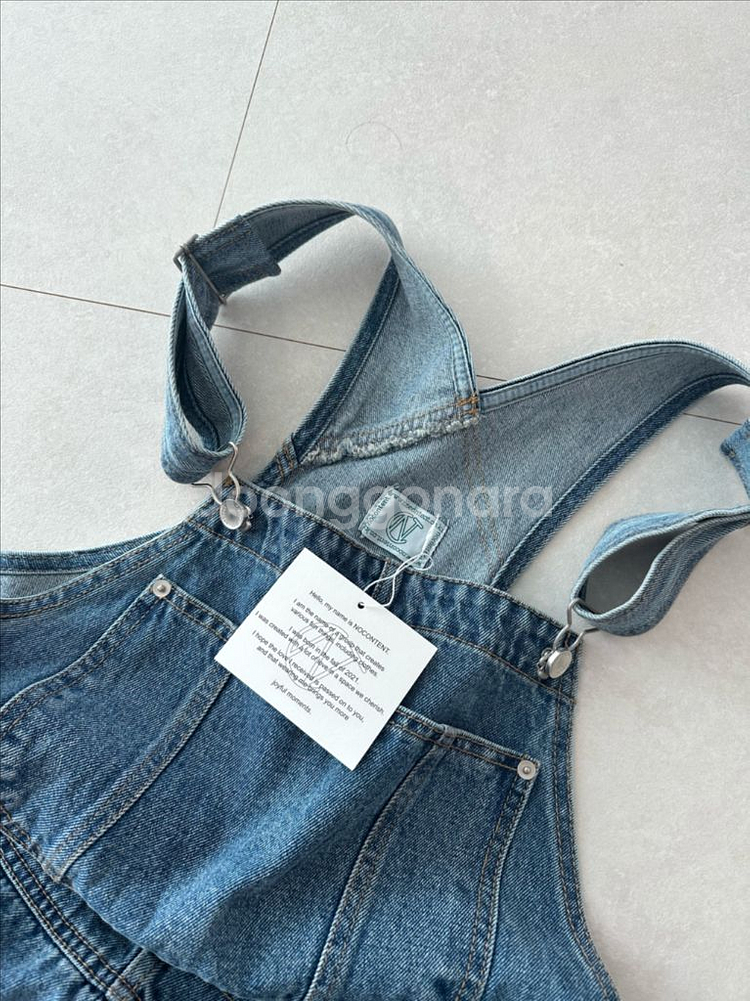 노컨텐츠 서스펜더 오버롤 팬츠--1