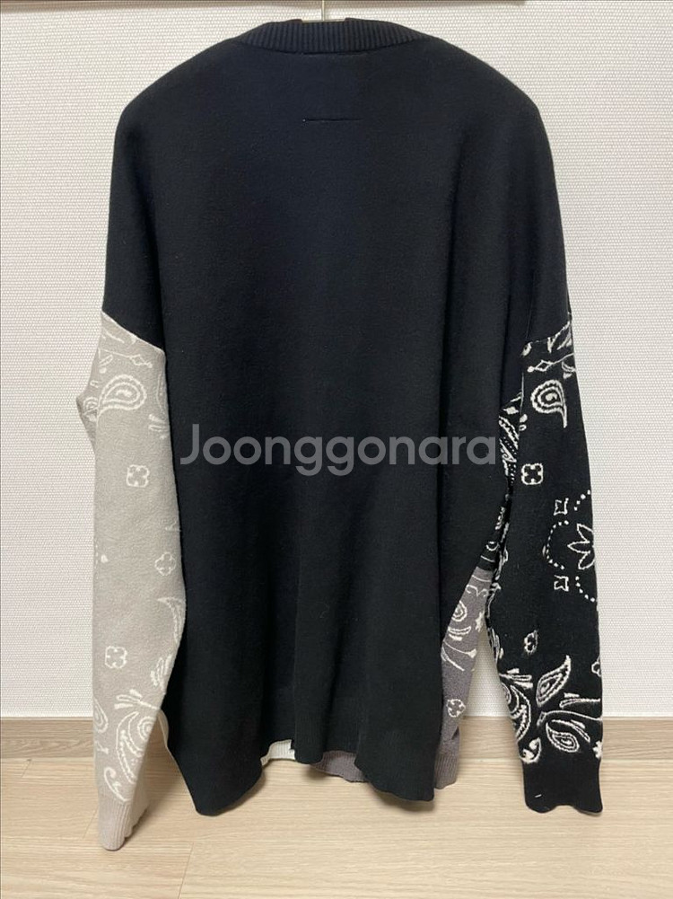 제너럴아이디어 블랙 페이즐리 가디건 Free 사이즈 G--11
