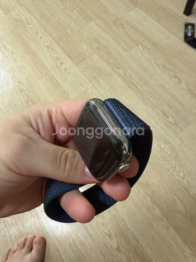 애플워치10 내추럴 티타늄 셀룰러 46mm 거의 새상품--4