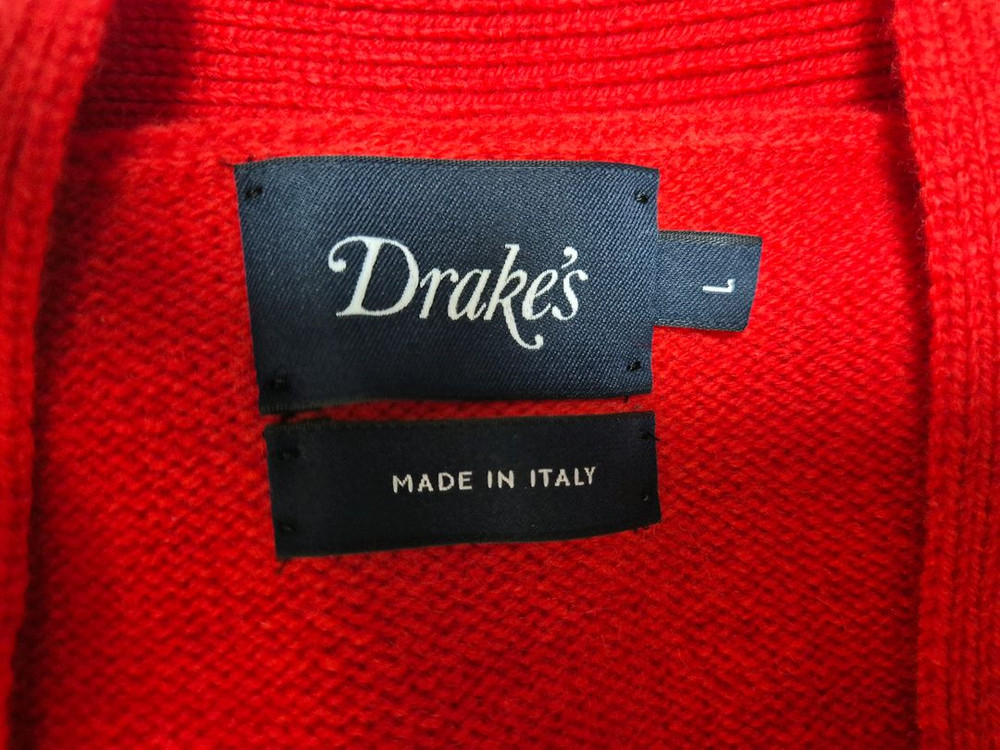 드레익스 Red Lambswool가디건 L사이즈 팝니다--8