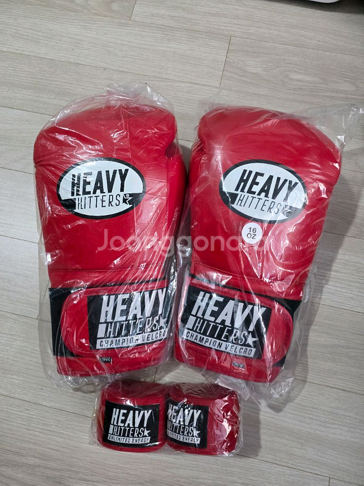 헤비히터 H6 16온스 레드색상 글러브 새상품 팝니다--0