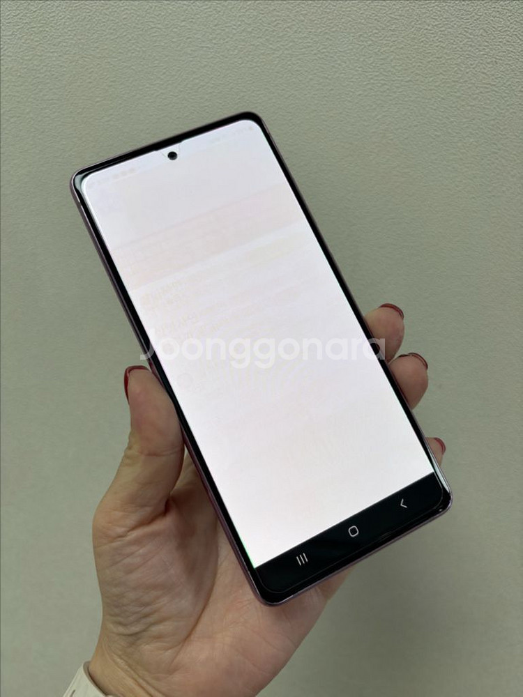 (부산중고폰)갤럭시s20fe 라벤더 128g 판매해요--6